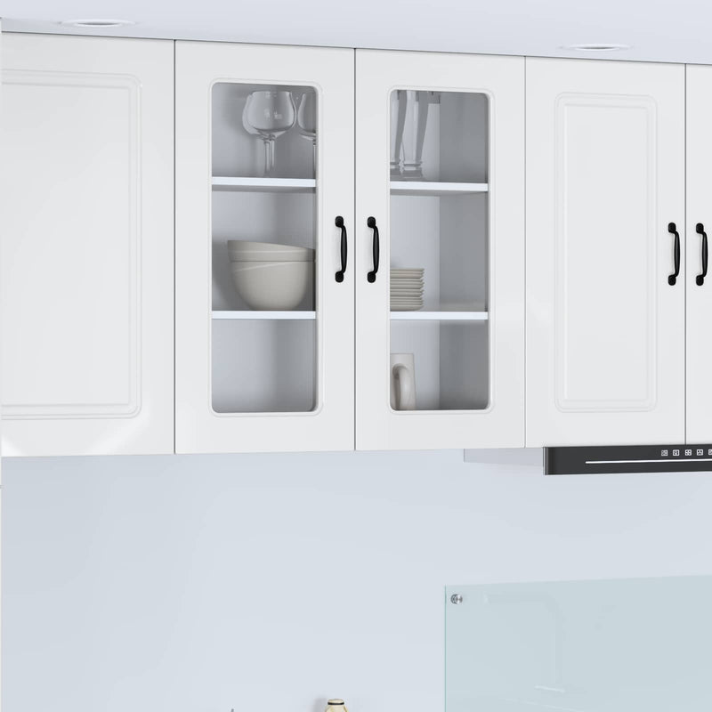 vidaXL Kitchen Cabinet Kalmar High Gloss White 80 x 31 x 80 cm