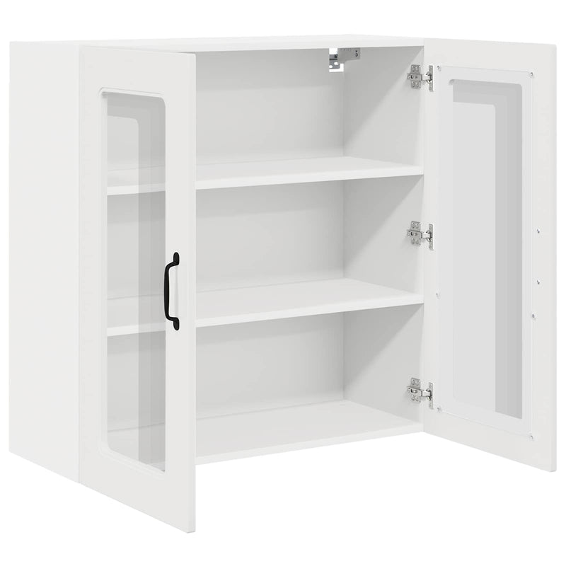 vidaXL Kitchen Cabinet Kalmar High Gloss White 80 x 31 x 80 cm