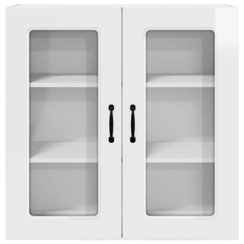vidaXL Kitchen Cabinet Kalmar High Gloss White 80 x 31 x 80 cm