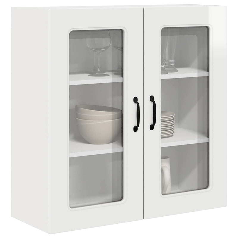 vidaXL Kitchen Cabinet Kalmar High Gloss White 80 x 31 x 80 cm