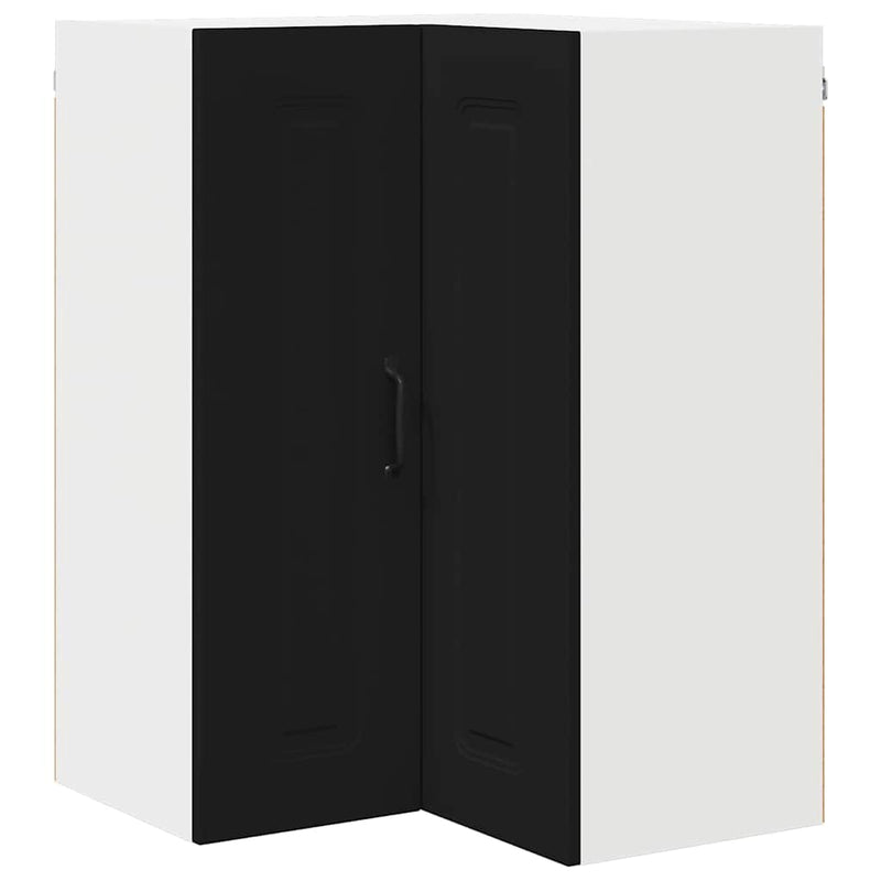 vidaXL Kitchen Cabinet Kalmar Black 57 x 57 x 80 cm Engineered Wood