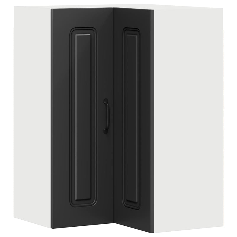vidaXL Kitchen Cabinet Kalmar Black 57 x 57 x 80 cm Engineered Wood