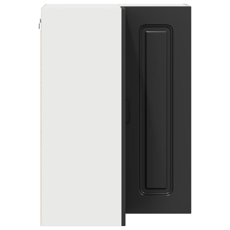 vidaXL Kitchen Cabinet Kalmar Black 57 x 57 x 80 cm Engineered Wood