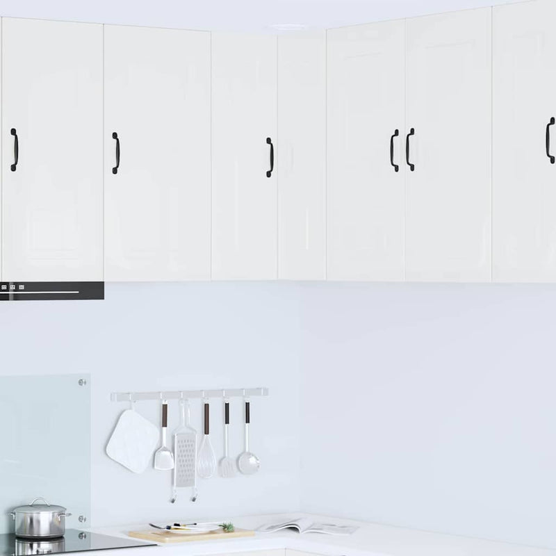 vidaXL Kitchen Cabinet Kalmar High Gloss White 57 x 57 x 80 cm