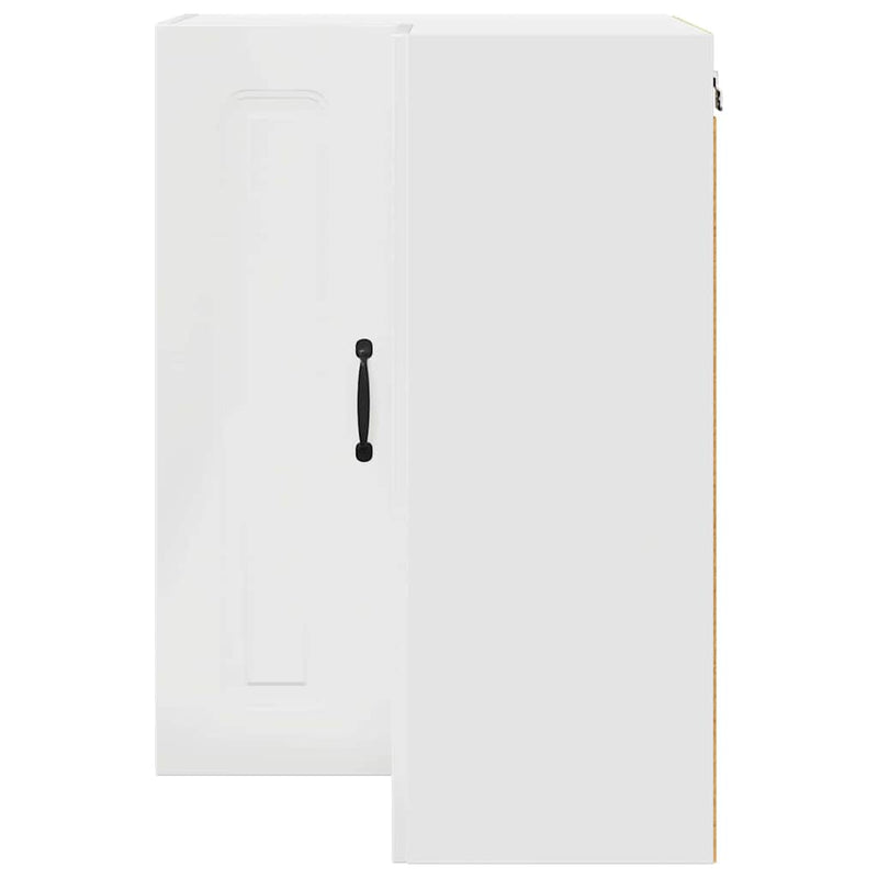 vidaXL Kitchen Cabinet Kalmar High Gloss White 57 x 57 x 80 cm
