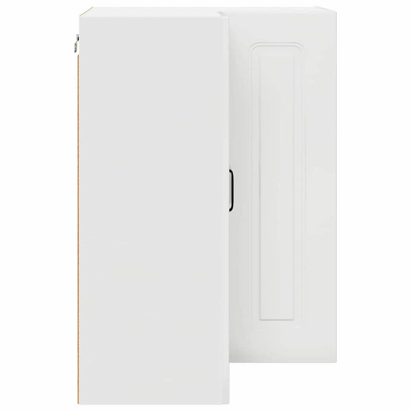 vidaXL Kitchen Cabinet Kalmar High Gloss White 57 x 57 x 80 cm