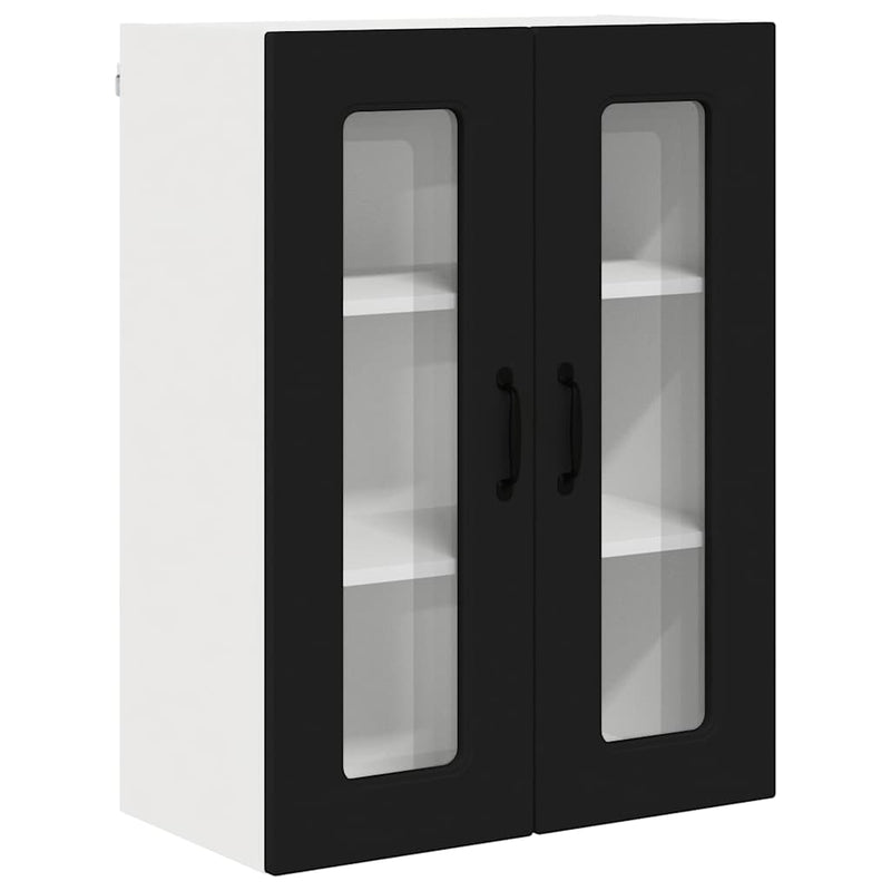 vidaXL Kitchen Cabinet Kalmar Black 60 x 31 x 80 cm Engineered Wood