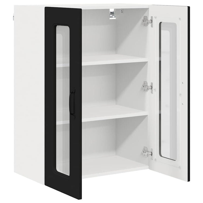 vidaXL Kitchen Cabinet Kalmar Black 60 x 31 x 80 cm Engineered Wood