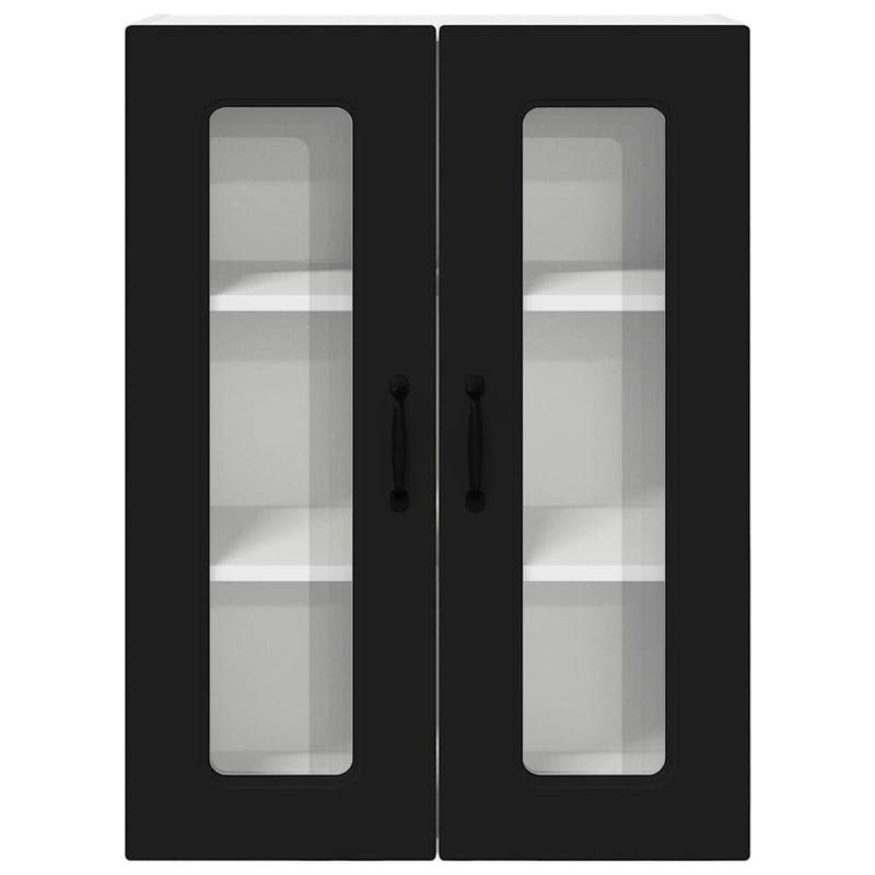 vidaXL Kitchen Cabinet Kalmar Black 60 x 31 x 80 cm Engineered Wood