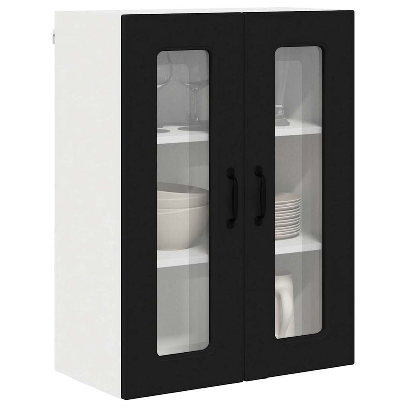 vidaXL Kitchen Cabinet Kalmar Black 60 x 31 x 80 cm Engineered Wood