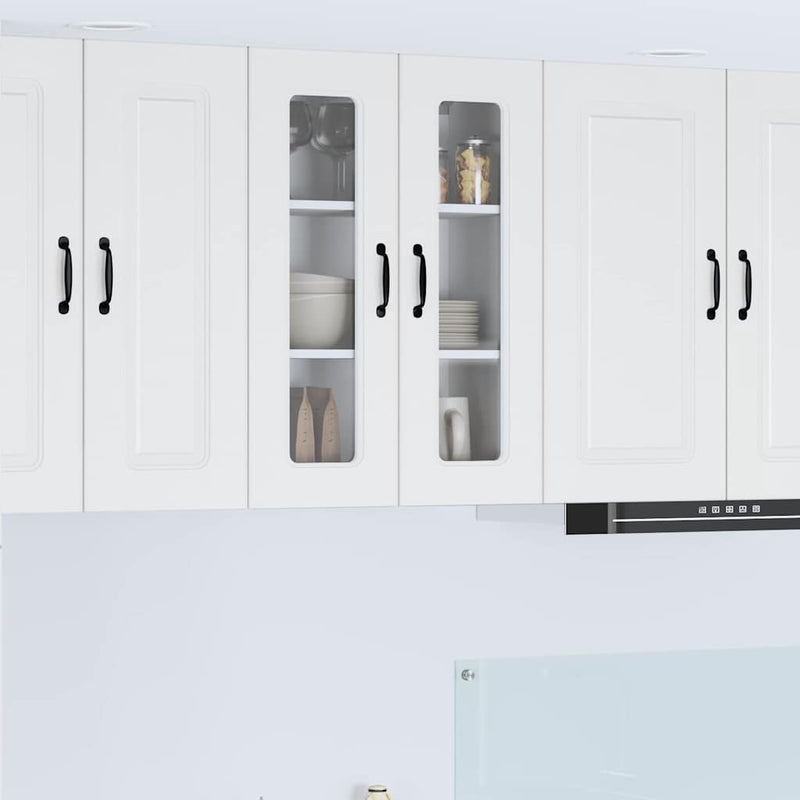 vidaXL Kitchen Cabinet Kalmar High Gloss White 60 x 31 x 80 cm