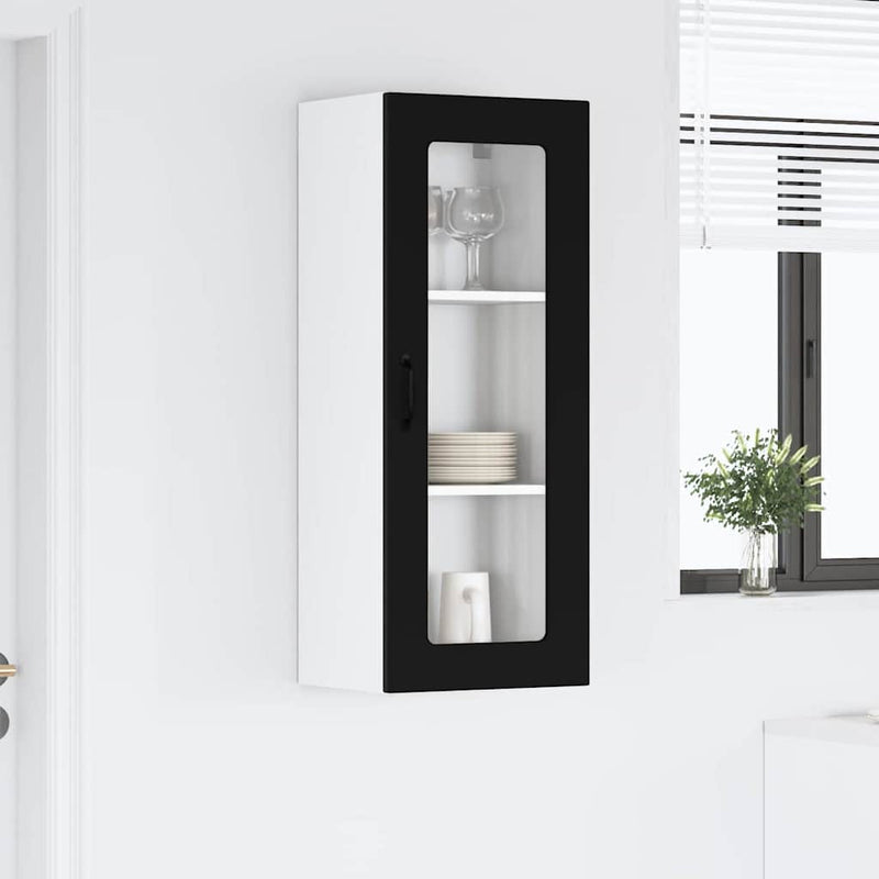 vidaXL Kitchen Cabinet Kalmar Black 40 x 31 x 100 cm Engineered Wood