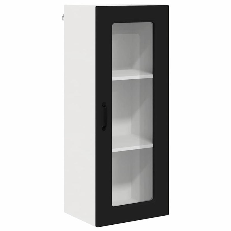 vidaXL Kitchen Cabinet Kalmar Black 40 x 31 x 100 cm Engineered Wood