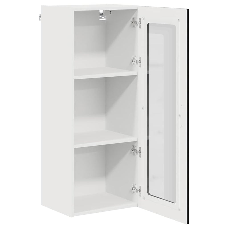 vidaXL Kitchen Cabinet Kalmar Black 40 x 31 x 100 cm Engineered Wood