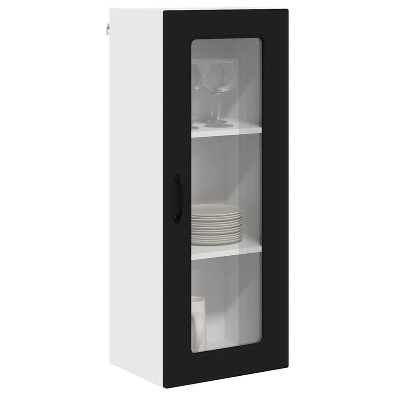 vidaXL Kitchen Cabinet Kalmar Black 40 x 31 x 100 cm Engineered Wood