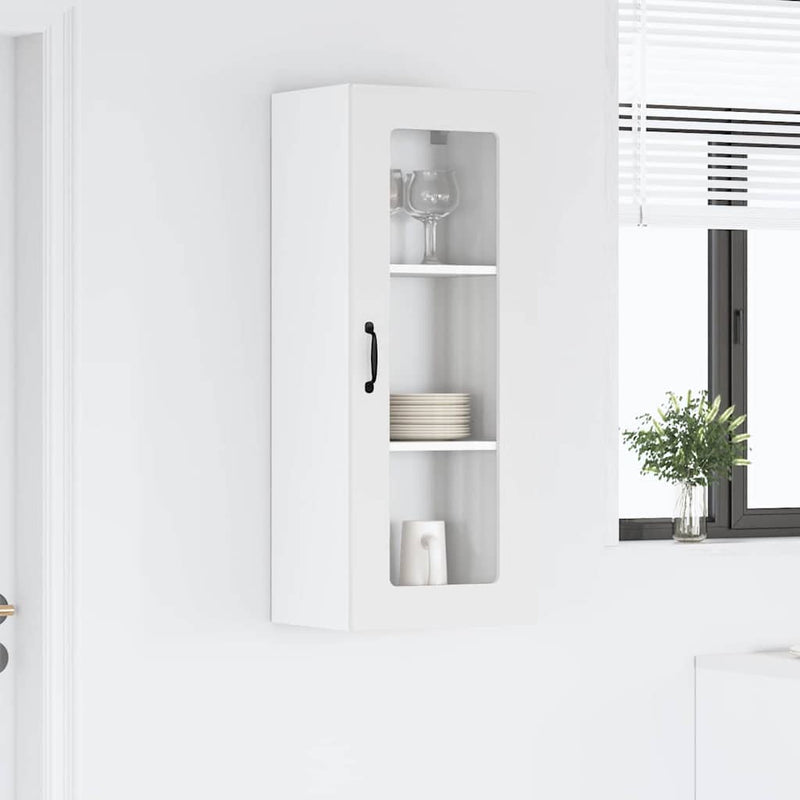 vidaXL Kitchen Cabinet Kalmar High Gloss White 40 x 31 x 100 cm