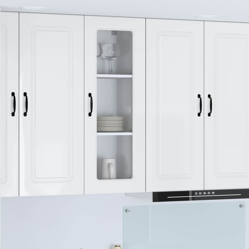 vidaXL Kitchen Cabinet Kalmar High Gloss White 40 x 31 x 100 cm