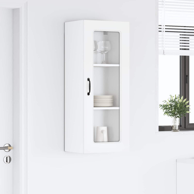 vidaXL Kitchen Cabinet Kalmar High Gloss White 40 x 31 x 100 cm