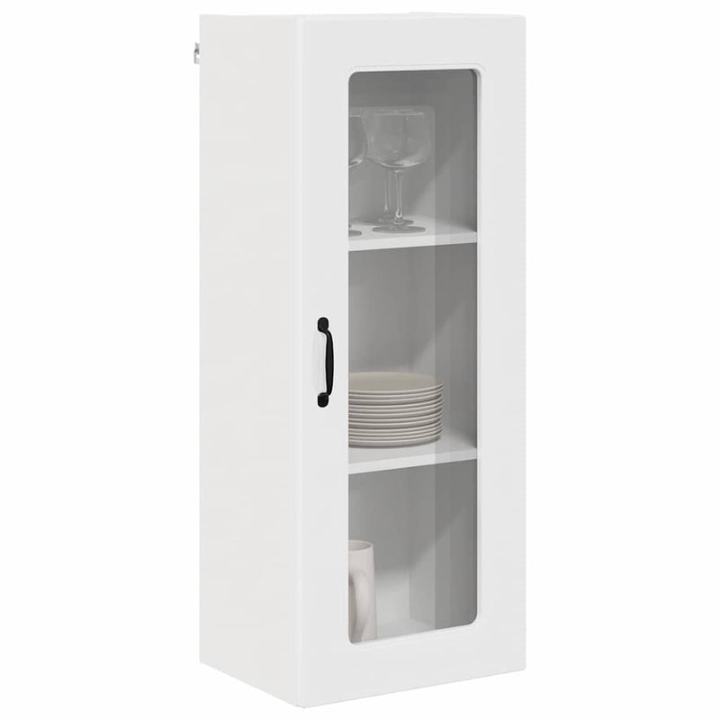 vidaXL Kitchen Cabinet Kalmar High Gloss White 40 x 31 x 100 cm
