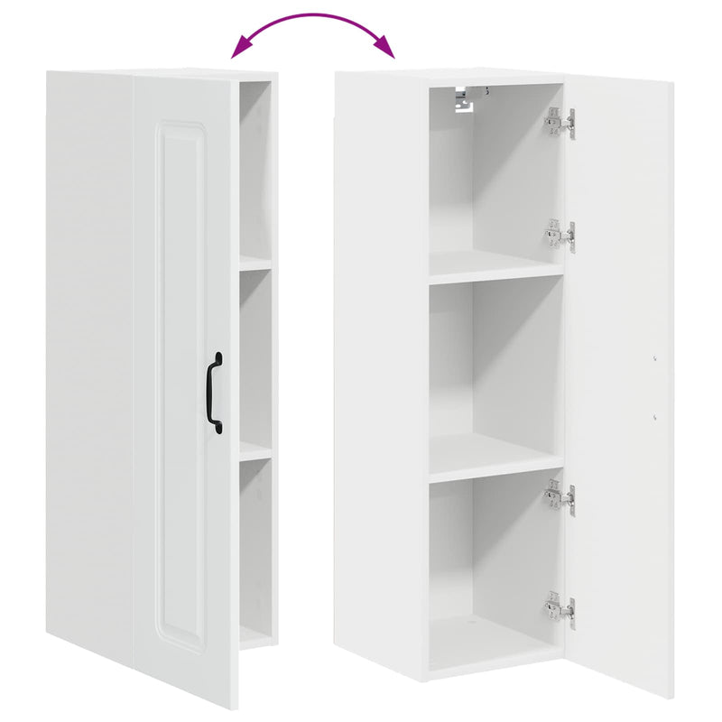 vidaXL Kitchen Cabinet Kalmar White 30 x 31 x 100 cm Engineered Wood