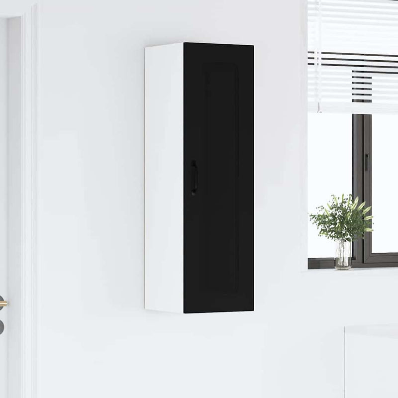 vidaXL Kitchen Cabinet Kalmar Black 30 x 31 x 100 cm Engineered Wood