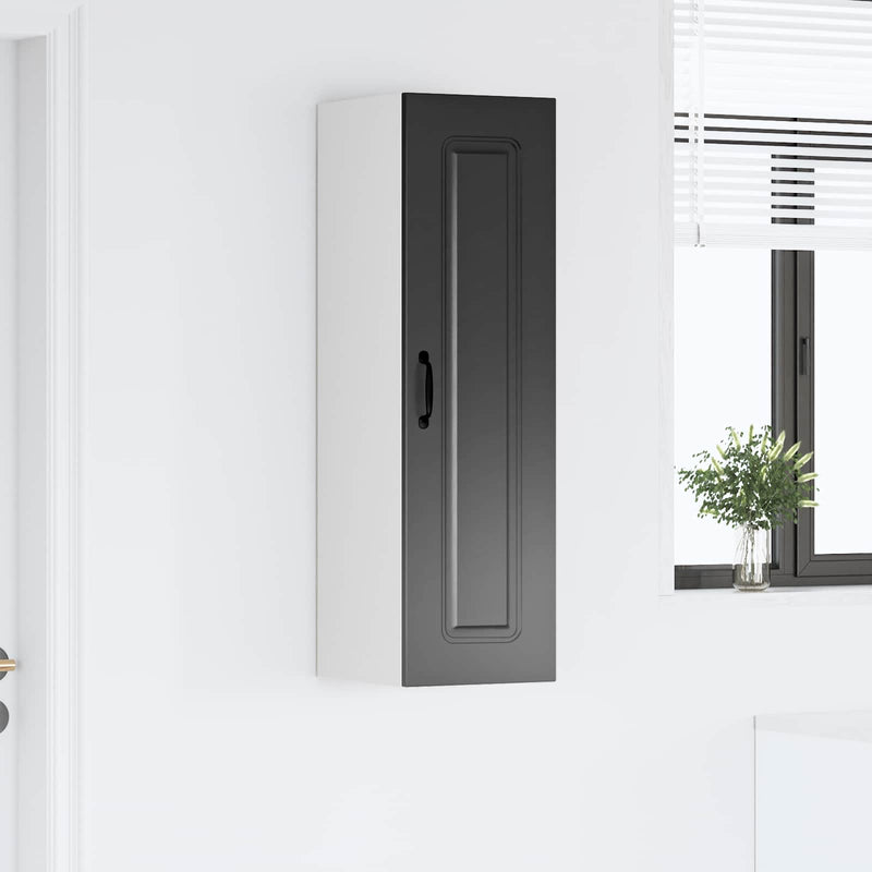 vidaXL Kitchen Cabinet Kalmar Black 30 x 31 x 100 cm Engineered Wood