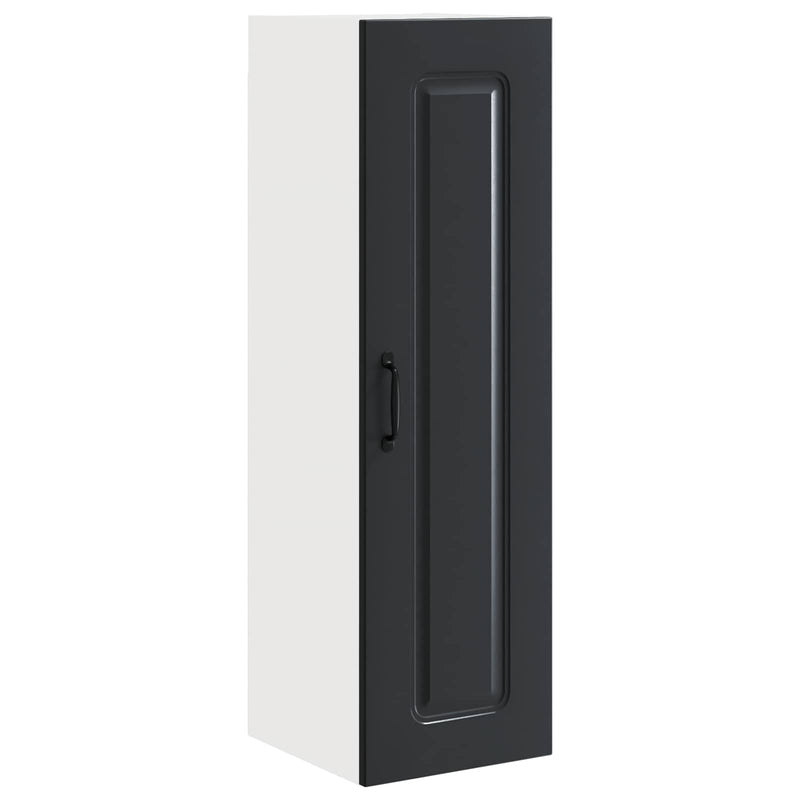 vidaXL Kitchen Cabinet Kalmar Black 30 x 31 x 100 cm Engineered Wood