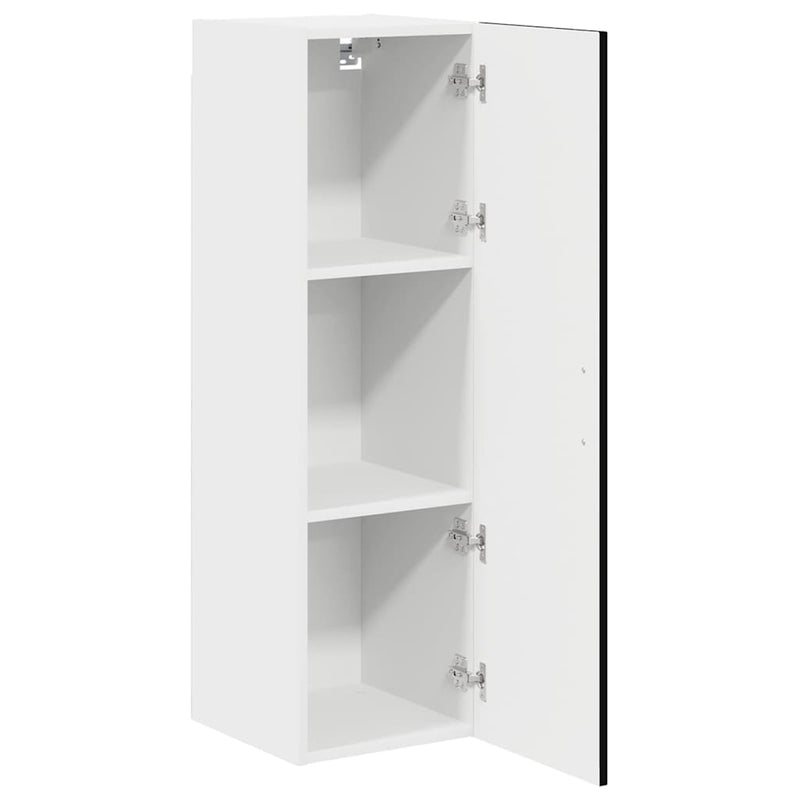 vidaXL Kitchen Cabinet Kalmar Black 30 x 31 x 100 cm Engineered Wood