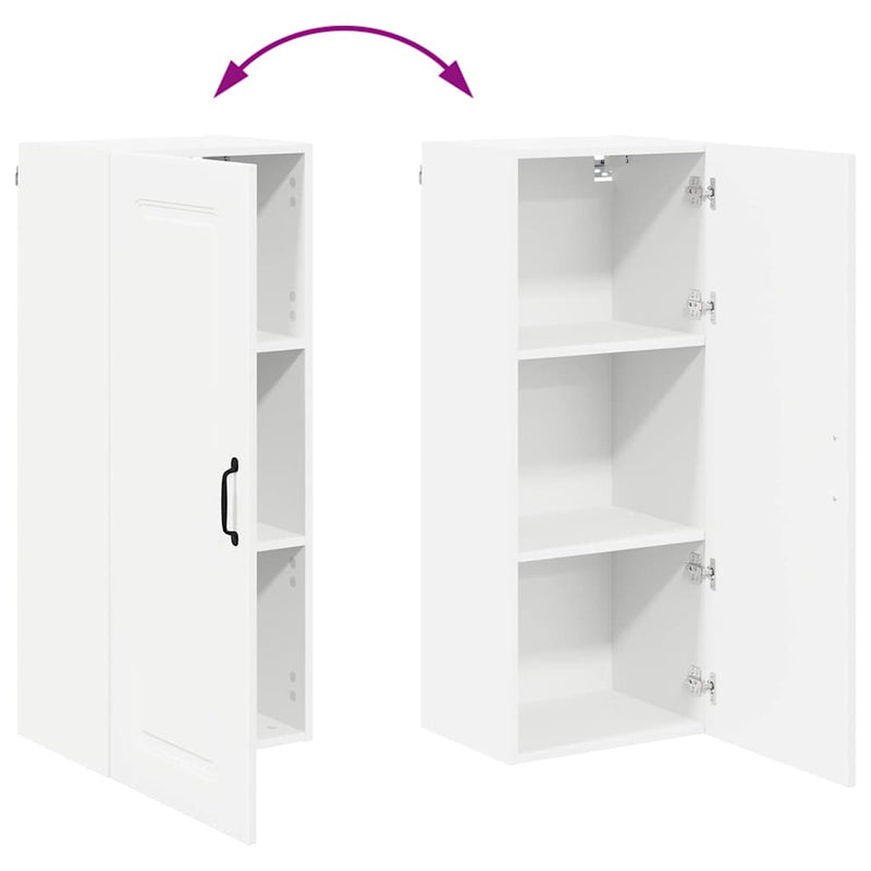 vidaXL Kitchen Cabinet Kalmar White 40 x 31 x 100 cm Engineered Wood