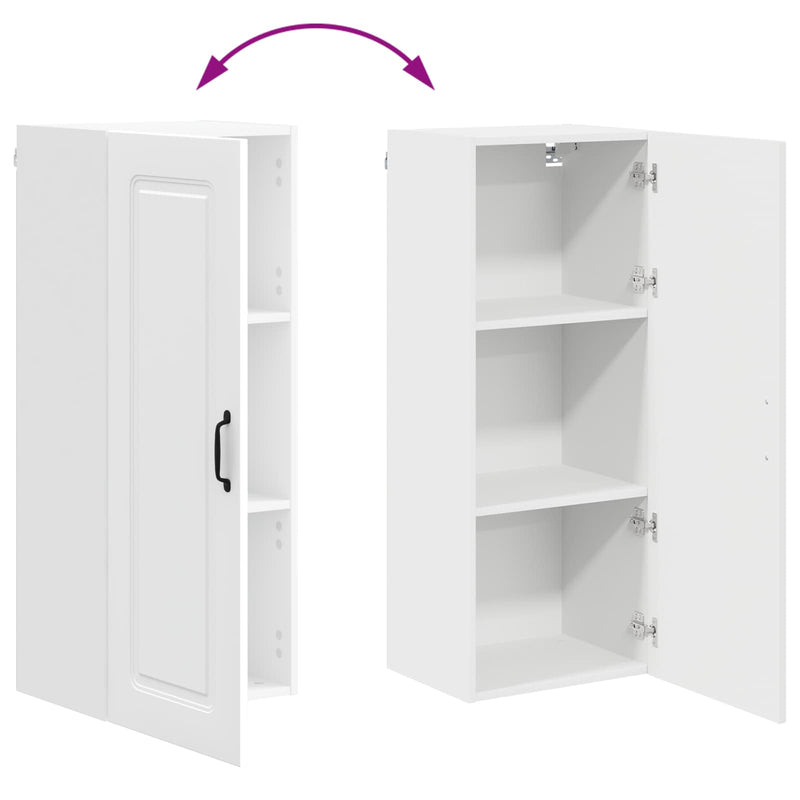 vidaXL Kitchen Cabinet Kalmar White 40 x 31 x 100 cm Engineered Wood
