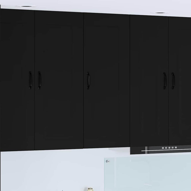 vidaXL Kitchen Cabinet Kalmar Black 40 x 31 x 100 cm Engineered Wood