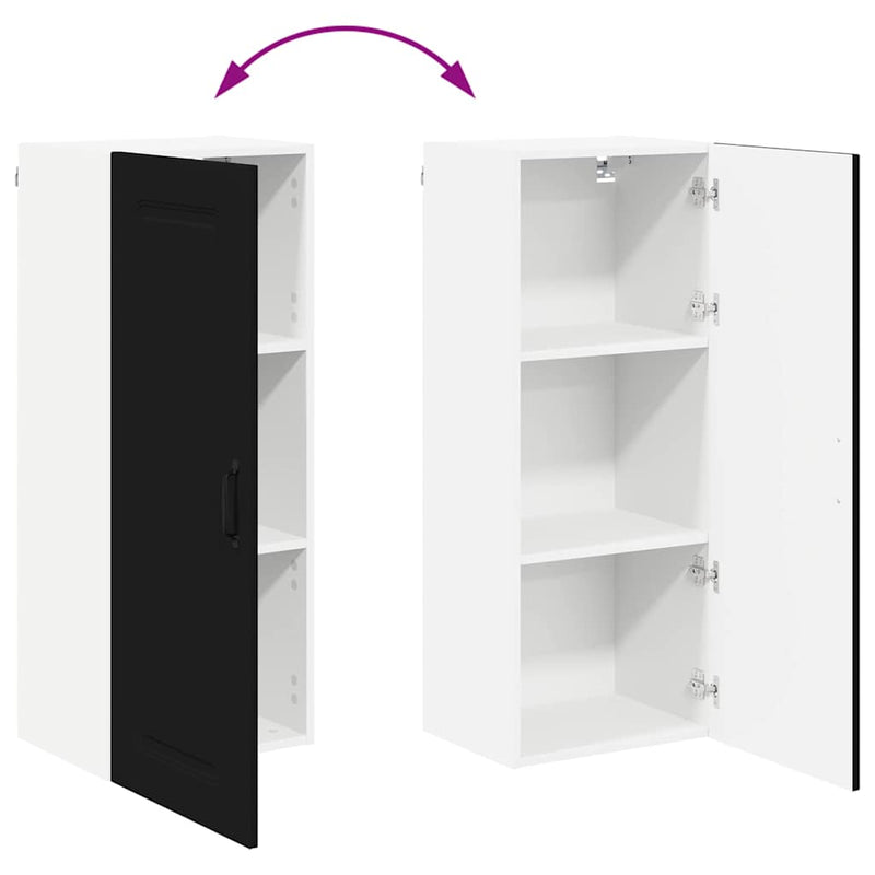 vidaXL Kitchen Cabinet Kalmar Black 40 x 31 x 100 cm Engineered Wood