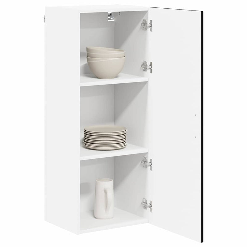 vidaXL Kitchen Cabinet Kalmar Black 40 x 31 x 100 cm Engineered Wood