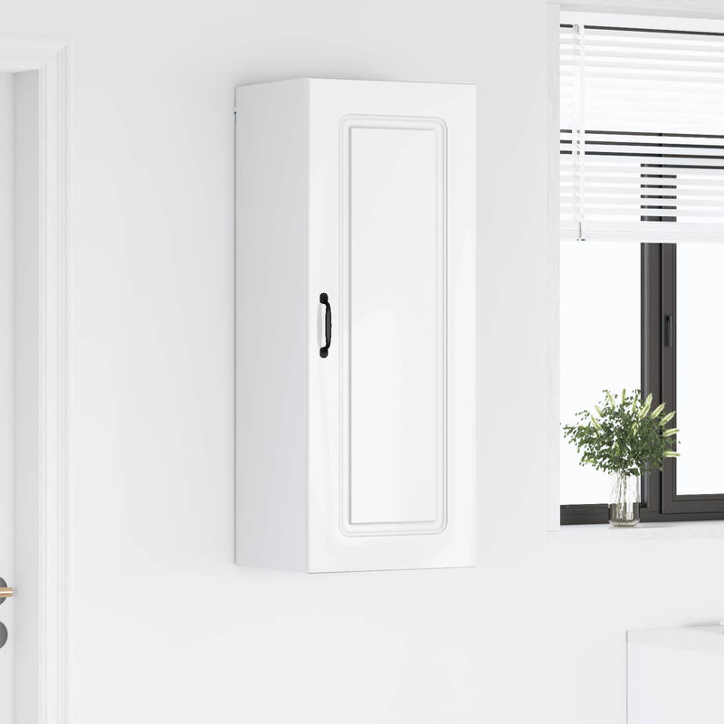 vidaXL Kitchen Cabinet Kalmar High Gloss White 40 x 31 x 100 cm