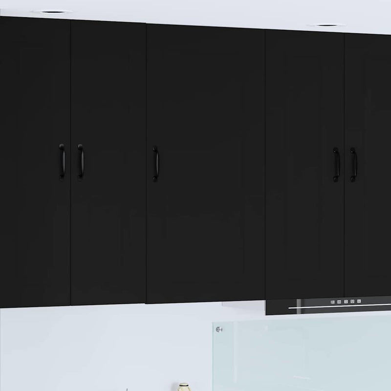 vidaXL Kitchen Cabinet Kalmar Black 50 x 31 x 100 cm Engineered Wood
