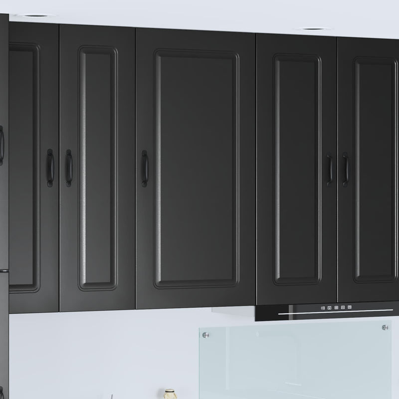 vidaXL Kitchen Cabinet Kalmar Black 50 x 31 x 100 cm Engineered Wood