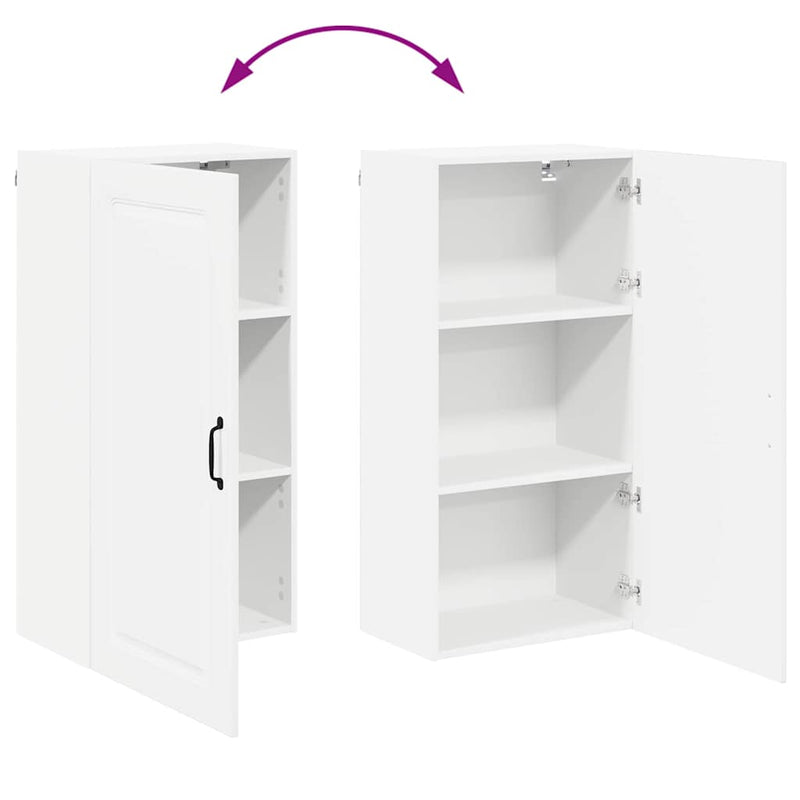 vidaXL Kitchen Cabinet Kalmar High Gloss White 50 x 31 x 100 cm