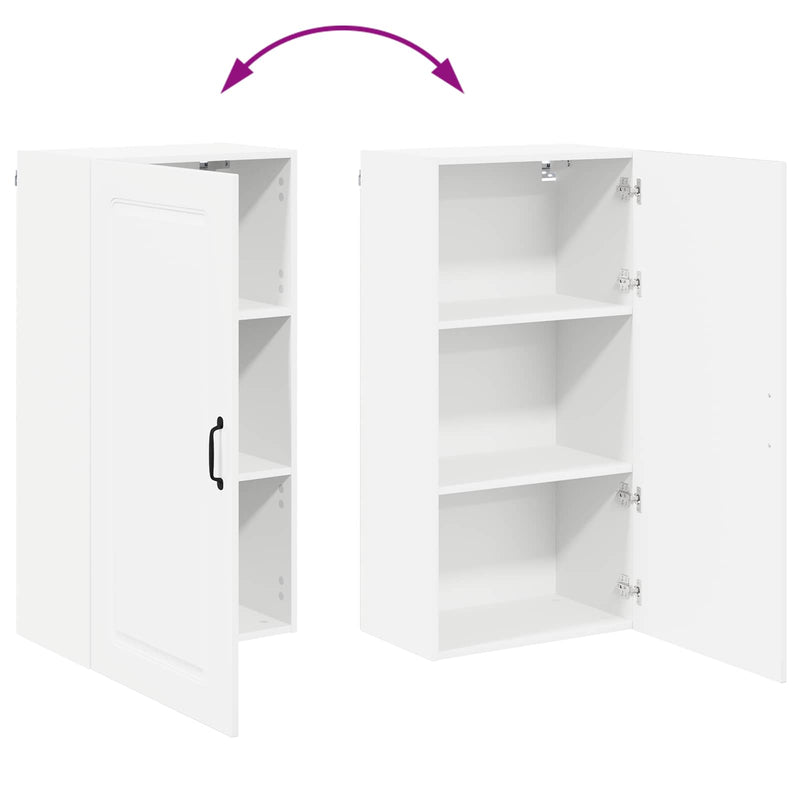 vidaXL Kitchen Cabinet Kalmar High Gloss White 50 x 31 x 100 cm