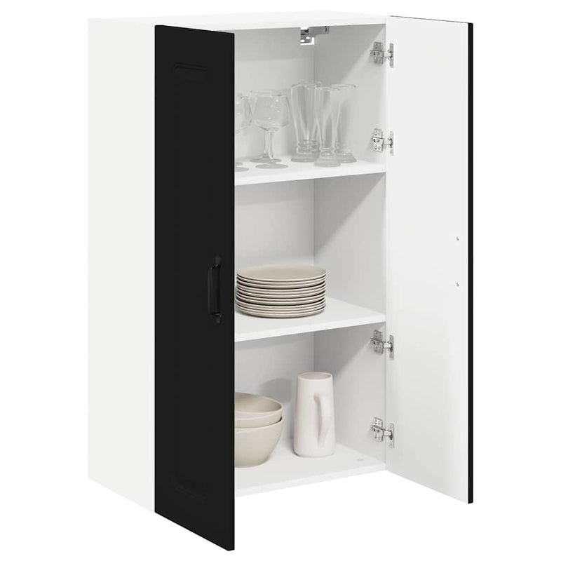 vidaXL Kitchen Cabinet Kalmar Black 60 x 31 x 100 cm Engineered Wood