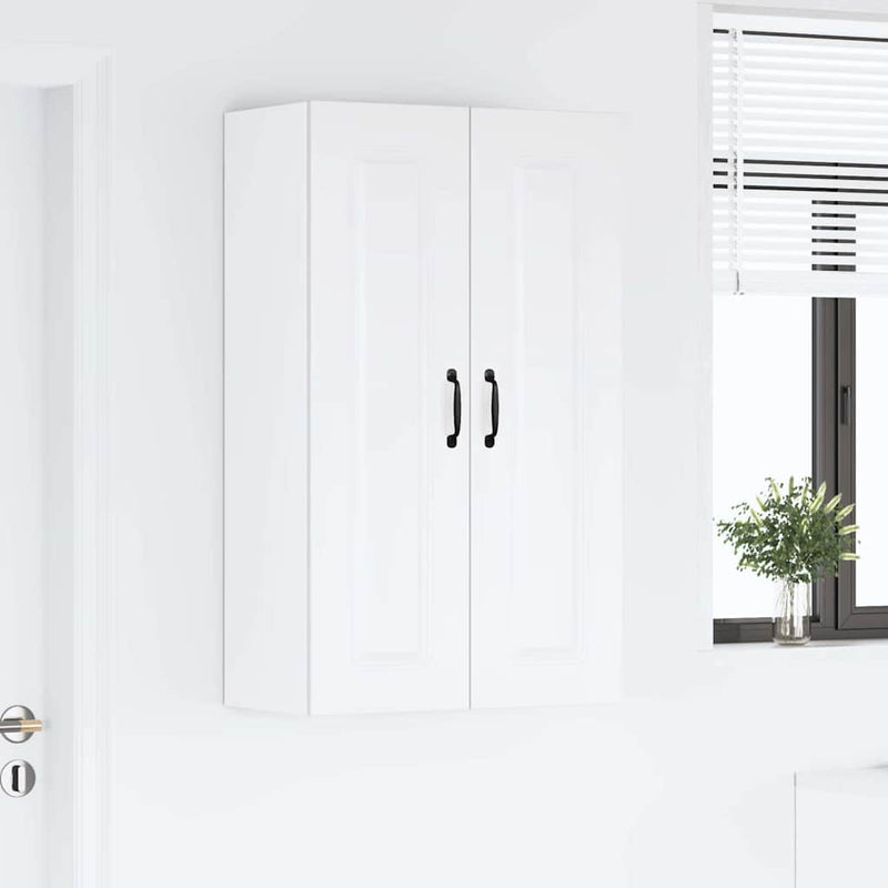 vidaXL Kitchen Cabinet Kalmar High Gloss White 60 x 31 x 100 cm