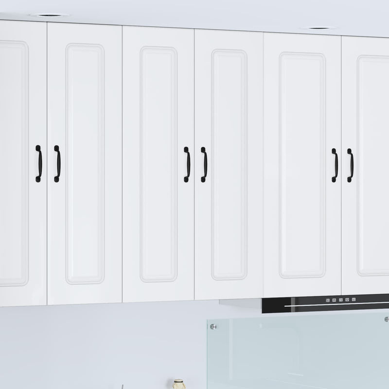 vidaXL Kitchen Cabinet Kalmar High Gloss White 60 x 31 x 100 cm