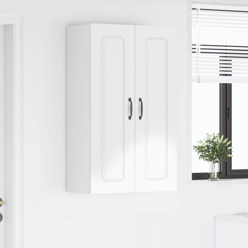 vidaXL Kitchen Cabinet Kalmar High Gloss White 60 x 31 x 100 cm
