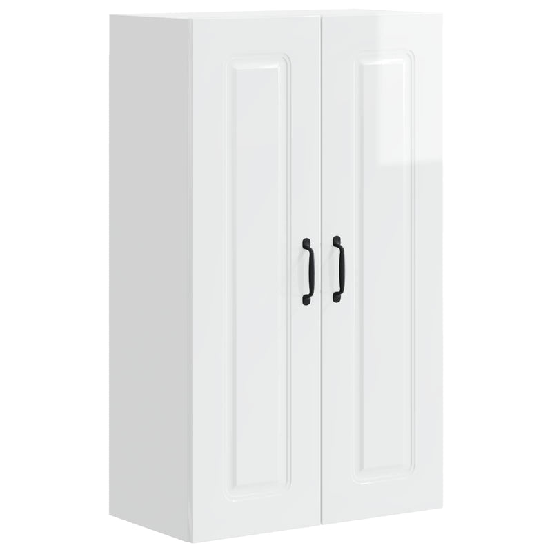 vidaXL Kitchen Cabinet Kalmar High Gloss White 60 x 31 x 100 cm