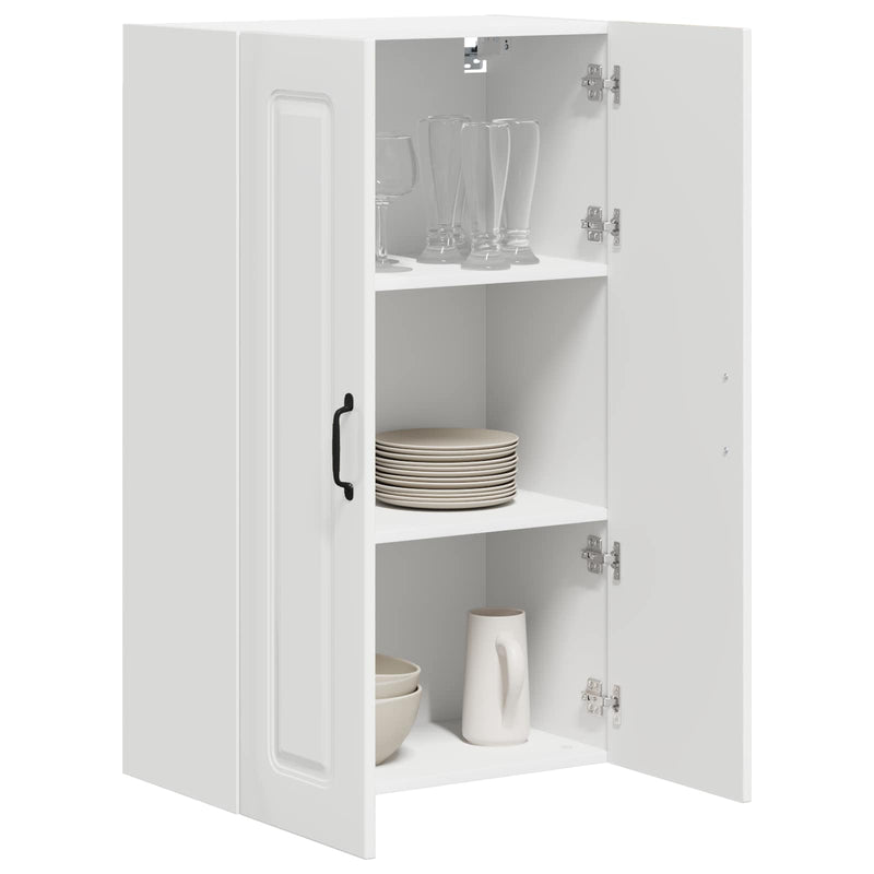 vidaXL Kitchen Cabinet Kalmar High Gloss White 60 x 31 x 100 cm