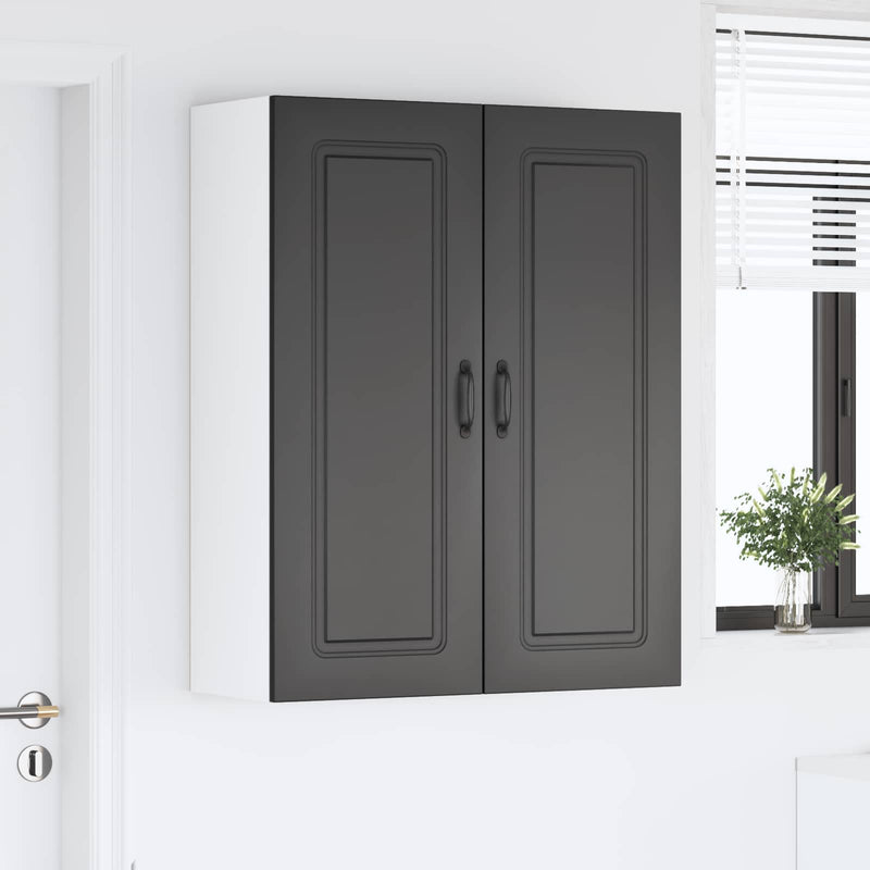 vidaXL Kitchen Cabinet Kalmar Black 80 x 31 x 100 cm Engineered Wood