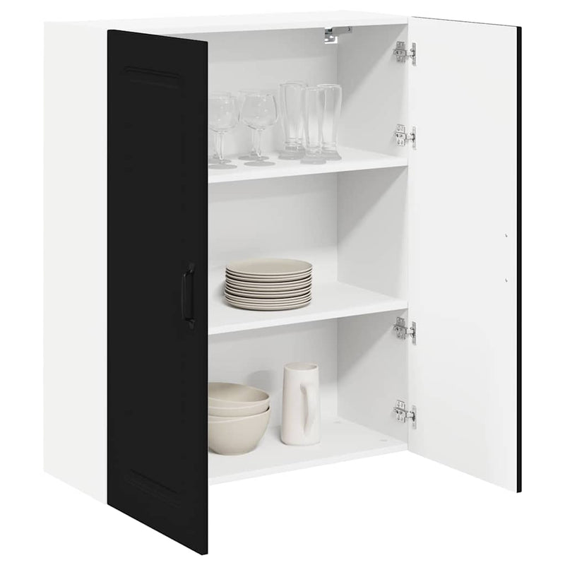 vidaXL Kitchen Cabinet Kalmar Black 80 x 31 x 100 cm Engineered Wood
