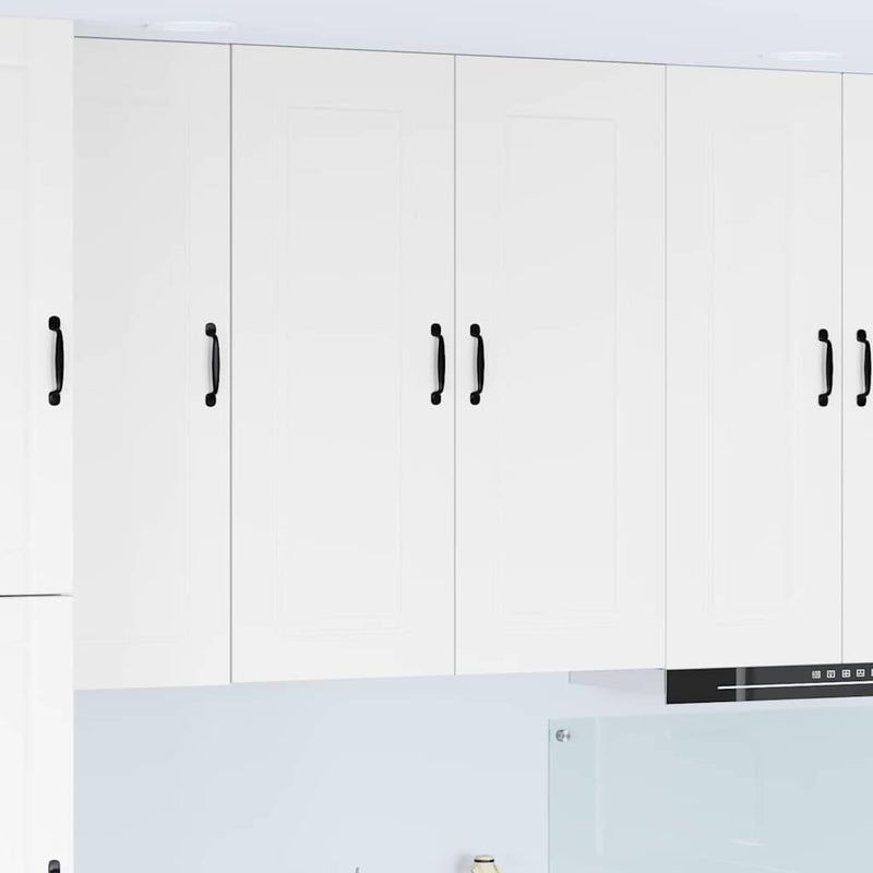 vidaXL Kitchen Cabinet Kalmar High Gloss White 80 x 31 x 100 cm