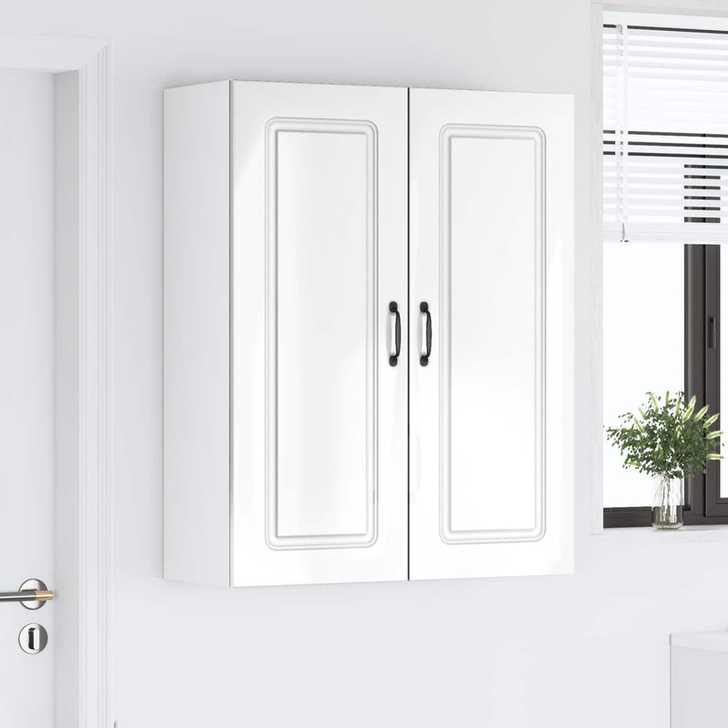 vidaXL Kitchen Cabinet Kalmar High Gloss White 80 x 31 x 100 cm