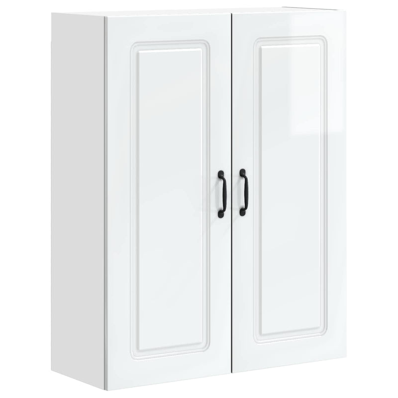 vidaXL Kitchen Cabinet Kalmar High Gloss White 80 x 31 x 100 cm