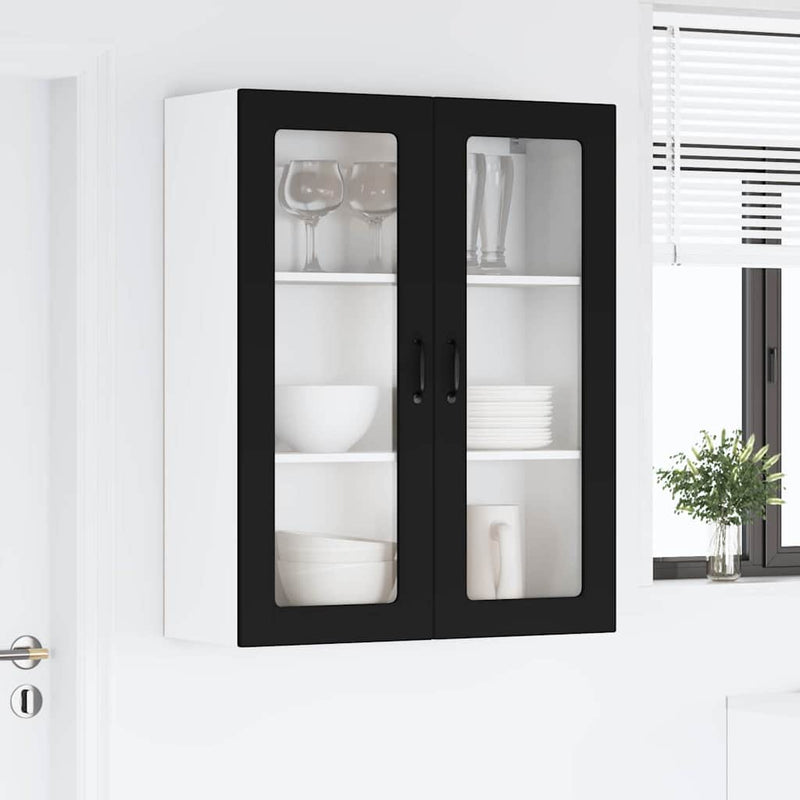 vidaXL Kitchen Cabinet Kalmar Black 80 x 31 x 100 cm Engineered Wood